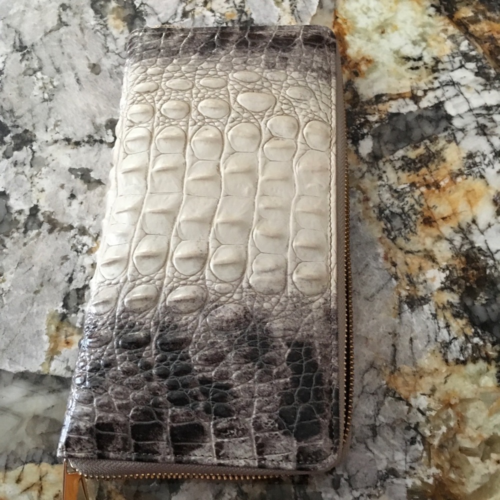 Brahmin Alligator Snake Skin print Wallet